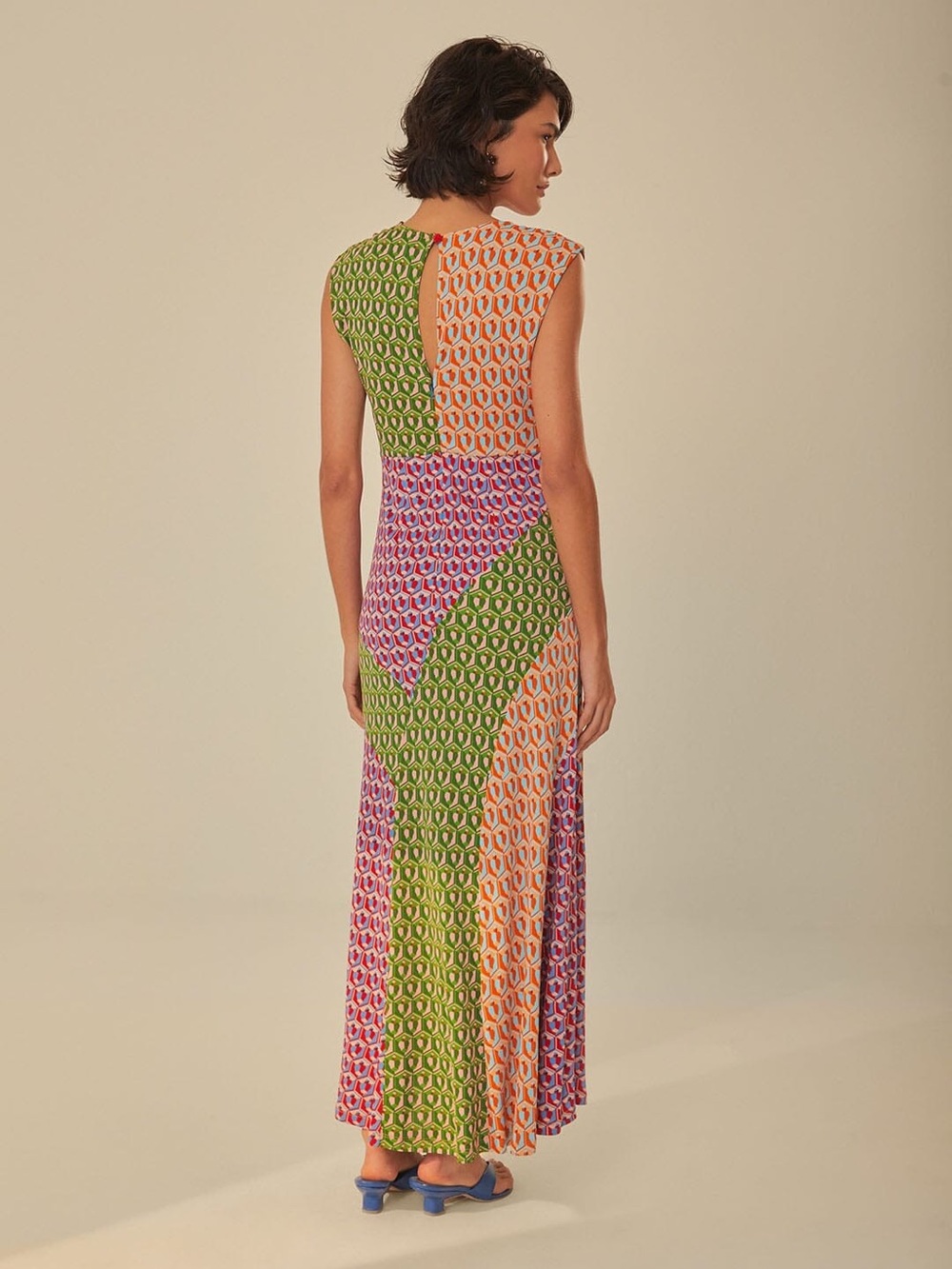 FARM Rio Mixed Cashew Knot Maxi Dress NWT XL - Picture 2 of 3